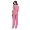 Komplet medyczny damski klasyczny brudny róż casual premium roz. 3XL